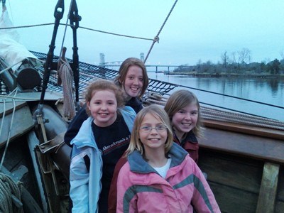 The Girl's aboard the Peacemaker