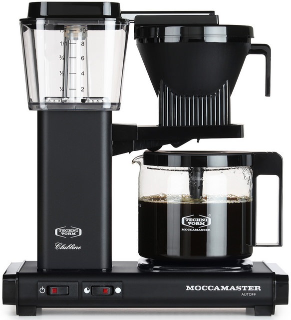 Carolina Coffee Technivorm Moccamaster KBGV Select Automatic Drip Stop Coffee Maker with Glass Carafe - Matte Black