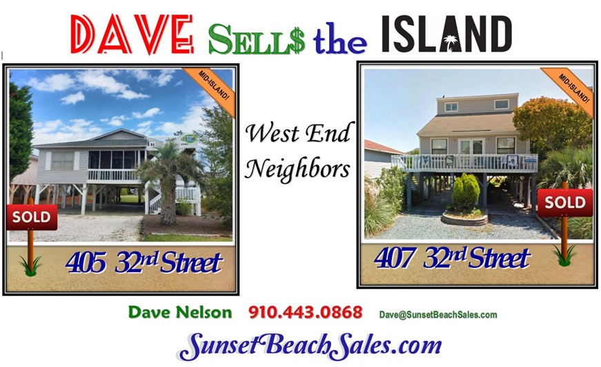 Sold Two Sunset Beach Island Homes Next Door Neighbors Sunset Bea