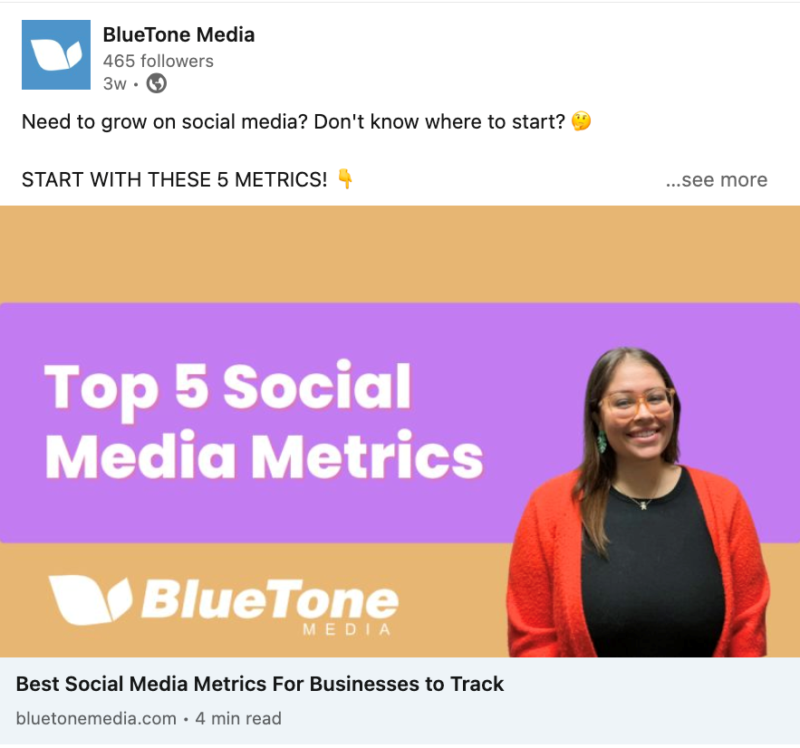 BlueTone Media Social Media Blog Share
