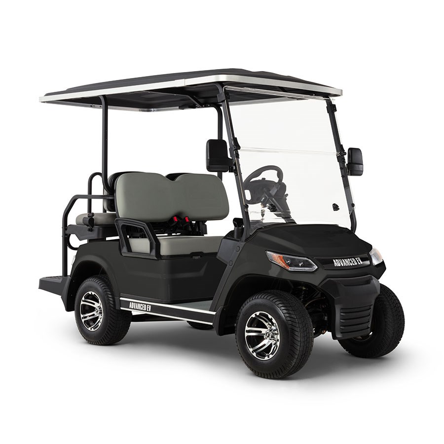 Black Advent 4-Passenger Golf Cart